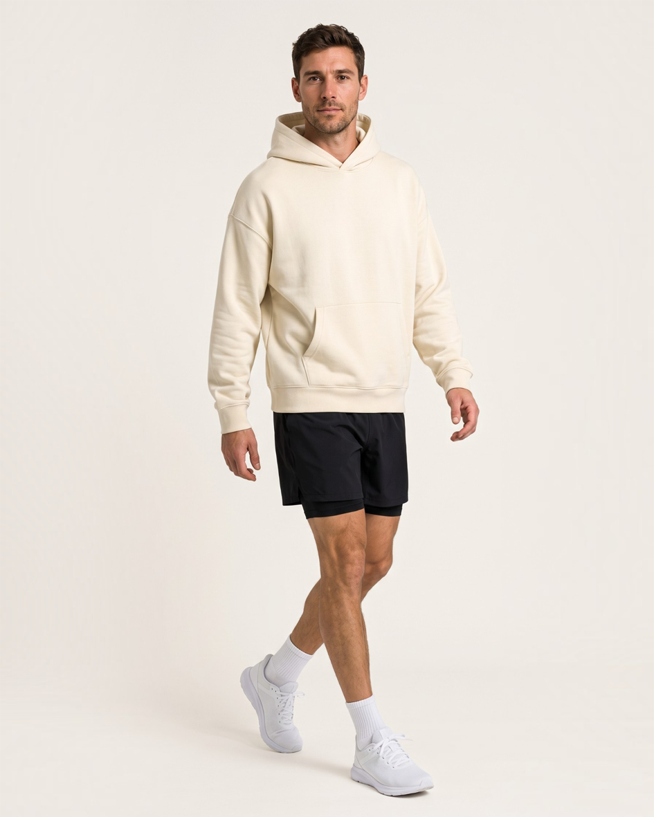 Reset Oversized Hoodie - Cream