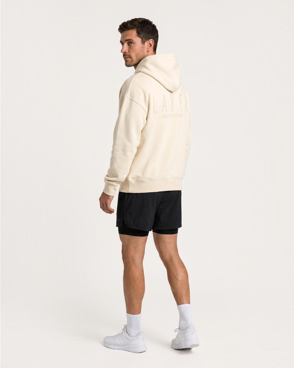 Reset Oversized Hoodie - Cream