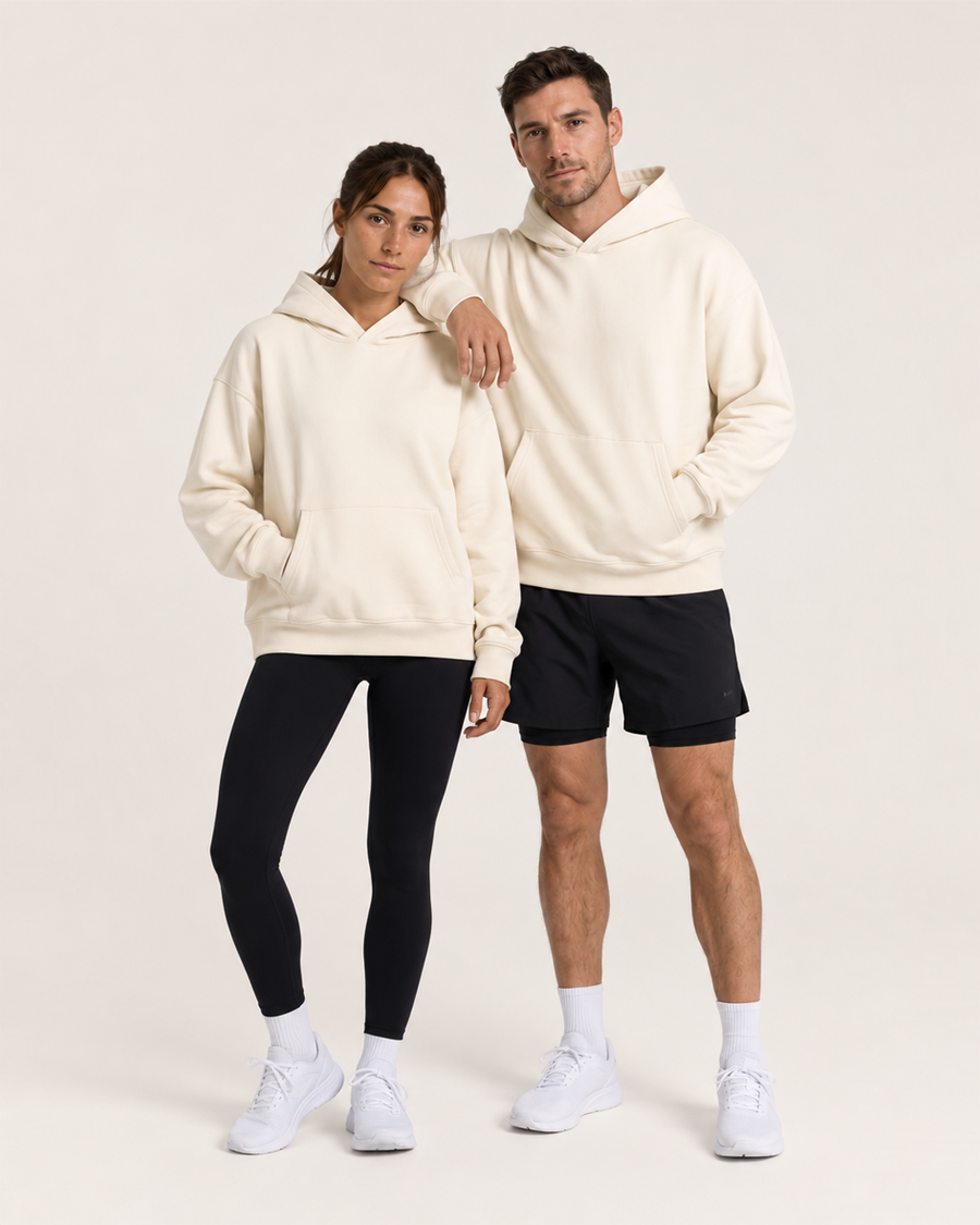 Reset Oversized Hoodie - Cream