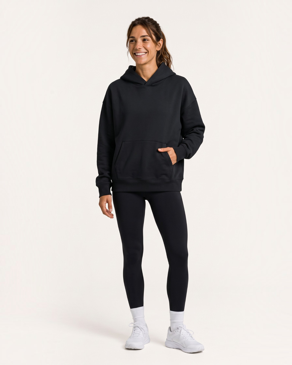Reset Oversized Hoodie - Black
