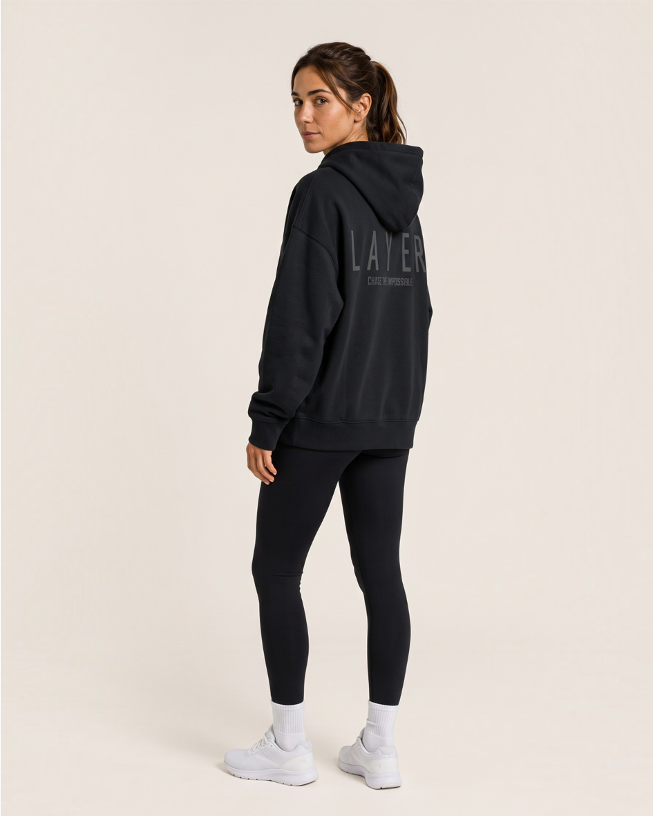 Reset Oversized Hoodie - Black