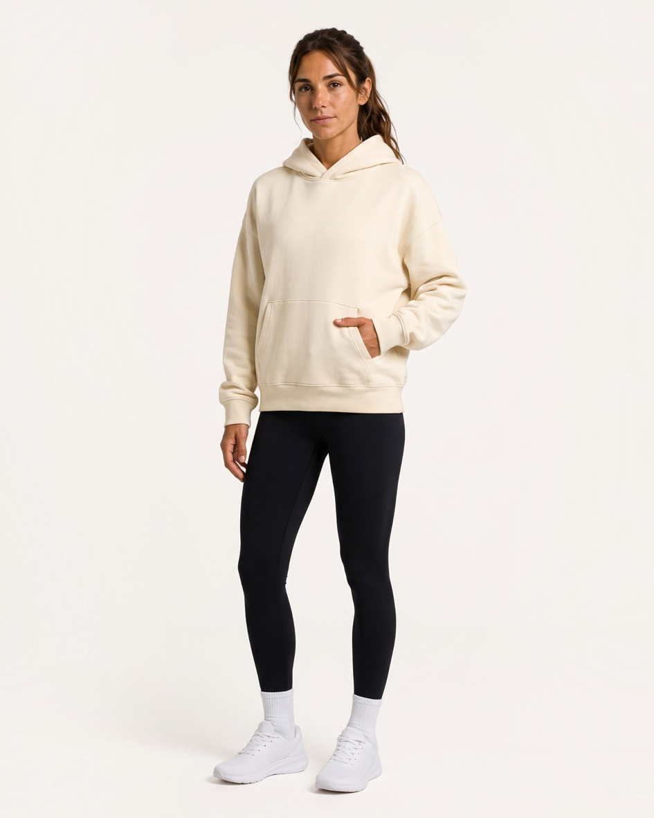 Reset Oversized Hoodie - Cream