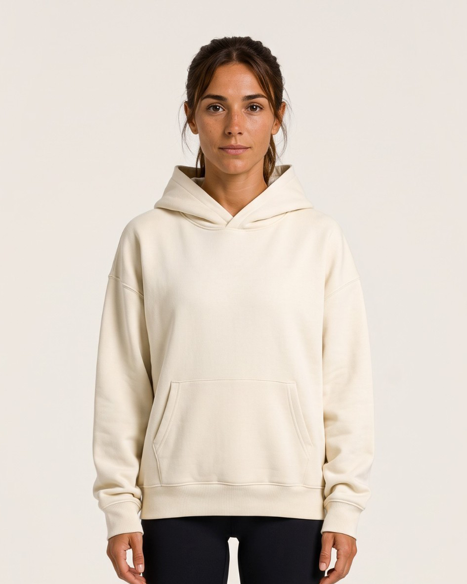 Reset Oversized Hoodie - Cream