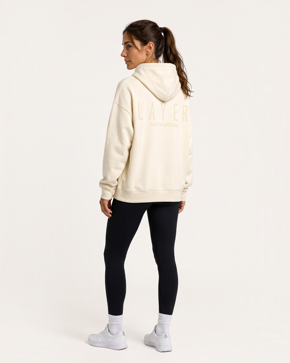 Reset Oversized Hoodie - Cream