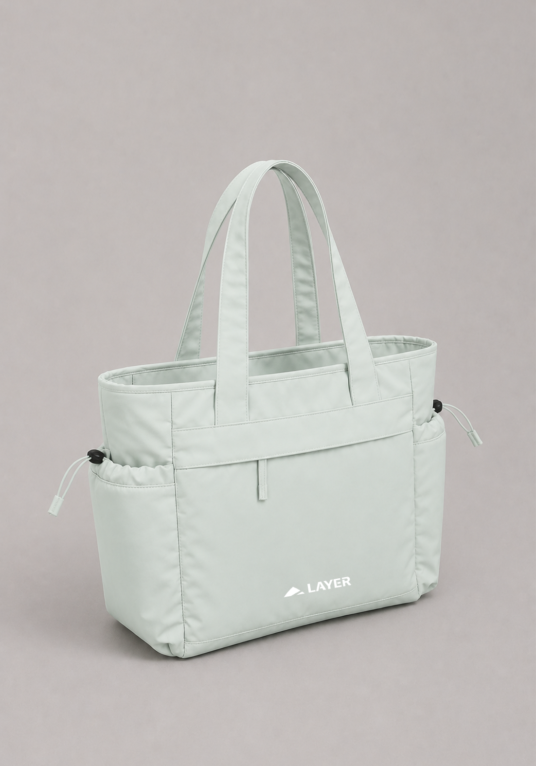 Layer Studio Tote in Pine, full view
