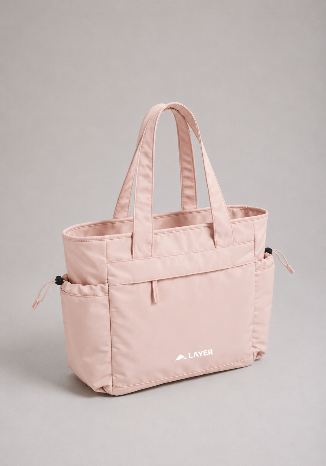 Layer Studio Tote in Fresh Pink, full view
