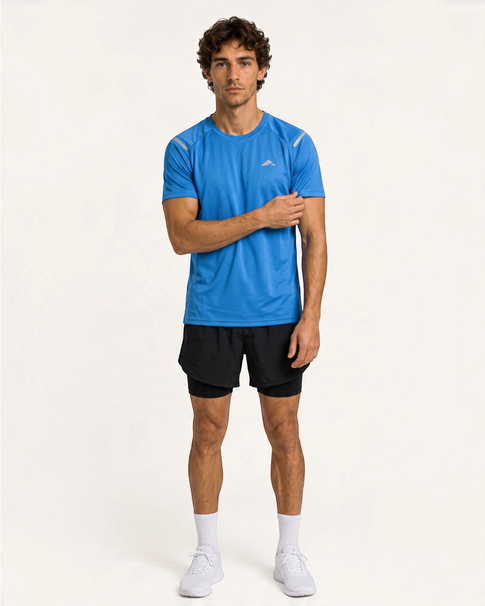 Tempo Running Tee - Aqua