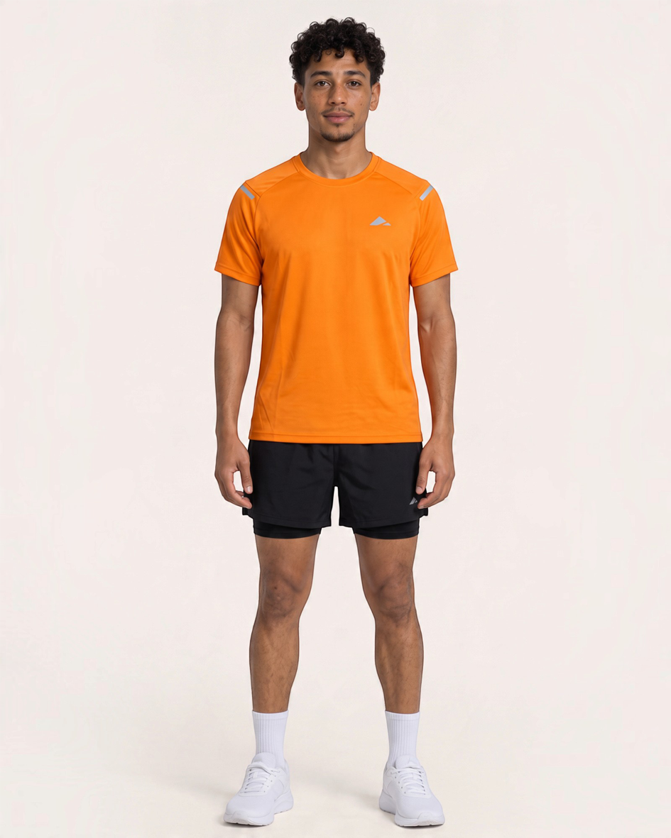 Tempo Running Tee - Orange Blaze