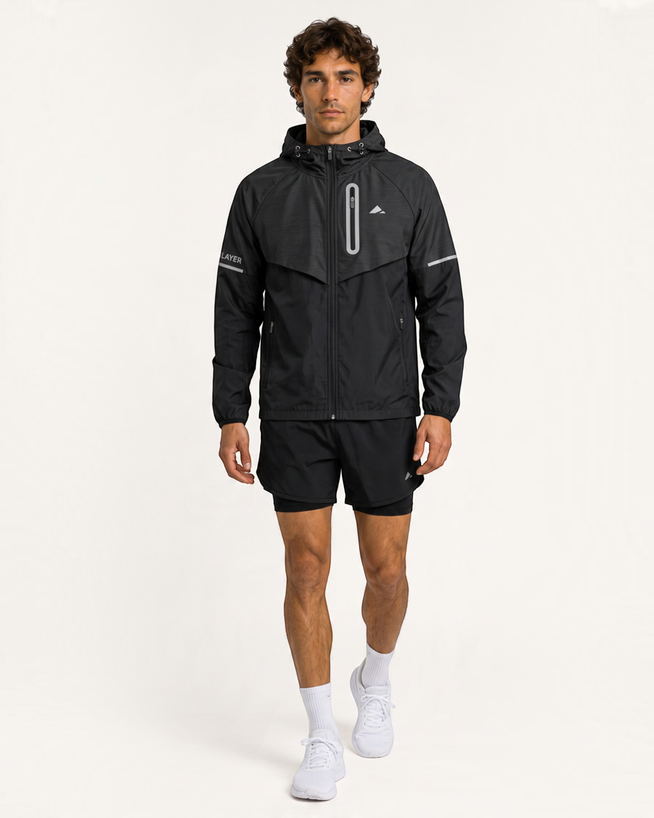 Tempo Running Jacket - Carbon Black