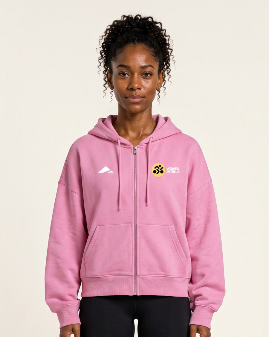 WIT x Layer Impact Zip Hoodie - Deep Pink