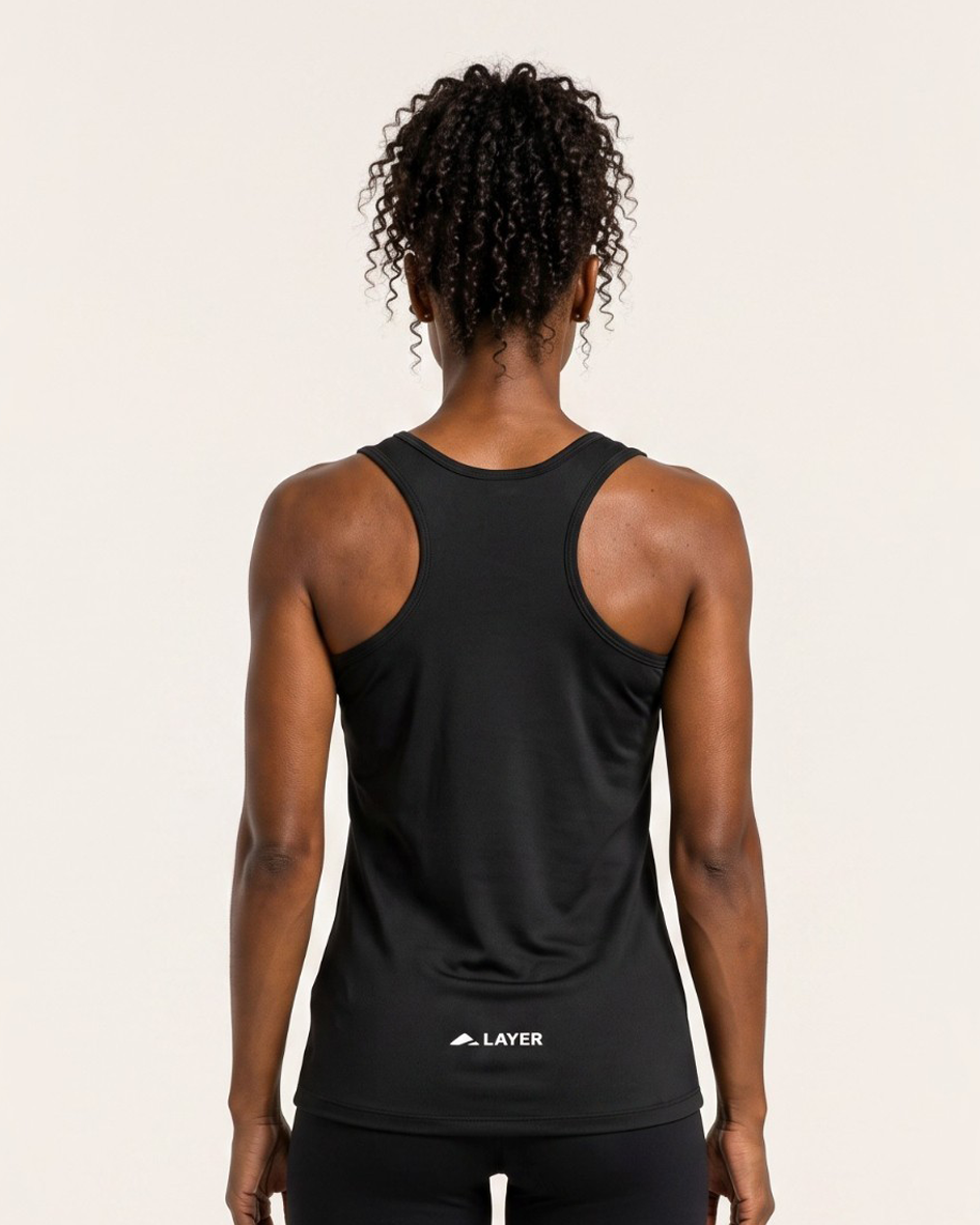 WIT x Layer Performance Tank - Black