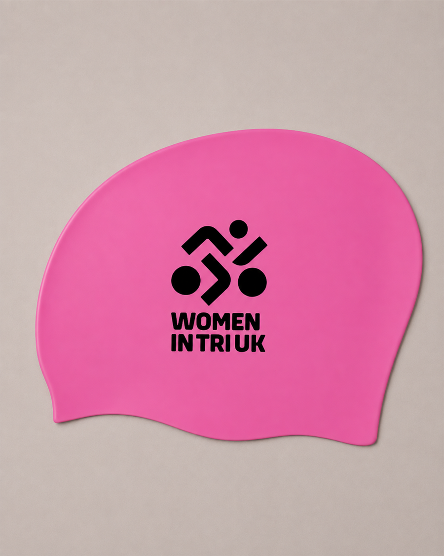 WIT Long Hair Swim Cap - Bright Pink